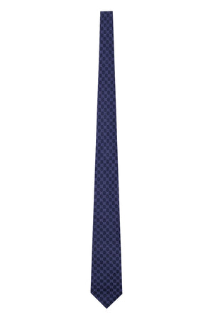 Cravatta in seta con logo jacquard-1